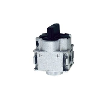 Ball valve 3/2-way »multifix-mini«, lockable, Size 0, G 1/8