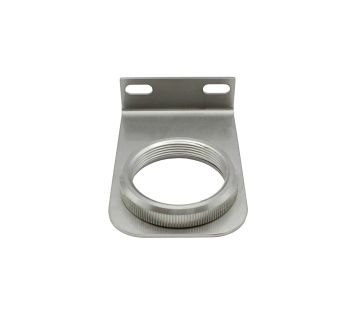 Mounting bracket made of stainless steel 1.4401 with nut M45x1.5