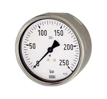 Pressure gauge, robust design, G 1/2, 0 - 1 bar, Ø 100