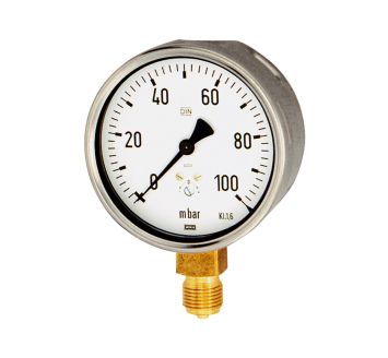 Capsule pressure gauge, radial bottom, G 1/4, 0 - 60 mbar, Ø 63