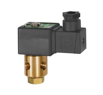 3/2-way solenoid valve, NC, directly operated 230 V, 50 - 60 Hz