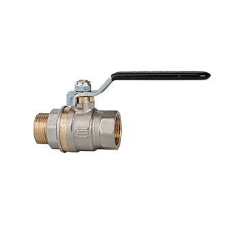 Ball valve standard design, black steel lever, IT/ET, G 3/8