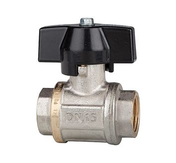 Ball valve heavy duty design, Butterfly handle, IT/IT, G 1/4