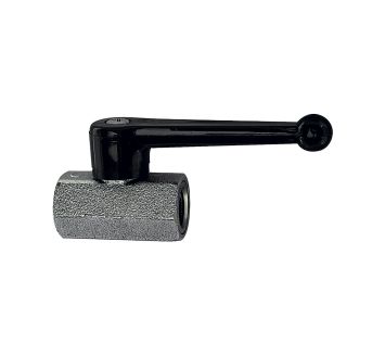 Mini ball valve, Sand blasted, Manual lever, G 1/4 IT