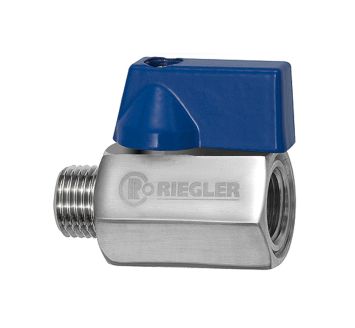 Mini ball valve, Stainless steel 1.4408 CF8M, IT/ET, G 1/4, DN 8