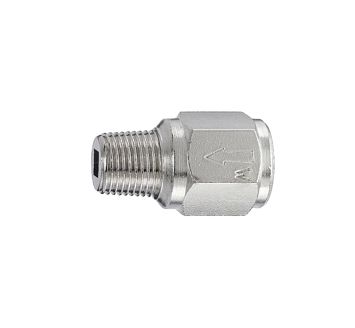 Check valve, Most compact design, nickel-plated brass, R/Rp 1/4