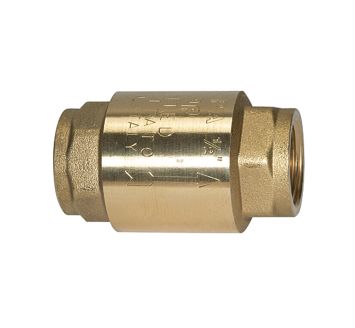 Check valve, Full passage, Brass, G 1/2, 0.01 - 0.03 bar