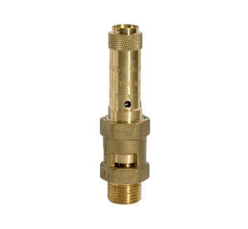 Sicherheitsventil, Messing, G 2, Ansprechdruck 0,4 bar