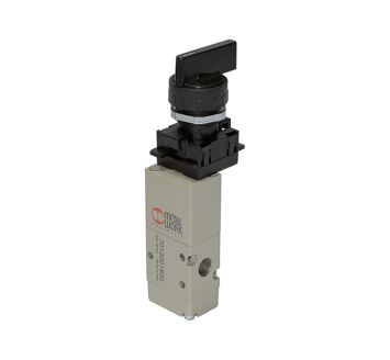 3/2-way valve man. long rotating lever NC monost.G1/8 valve pos.2