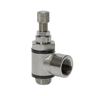 Throttle check valve, Discharge throttle (C) G 1/8 IT, G 1/8