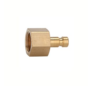 Nipple for couplings I.D. 2.7, bright brass, G 1/8 IT