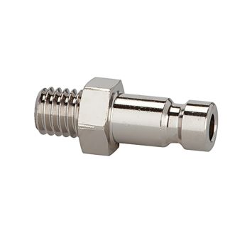 Nipple for couplings I.D. 2.7, St. steel 1.4404, G 1/8 ET, AF 11