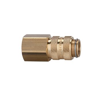 Quick-connect coupling I.D. 5, bright brass, G 1/4 IT