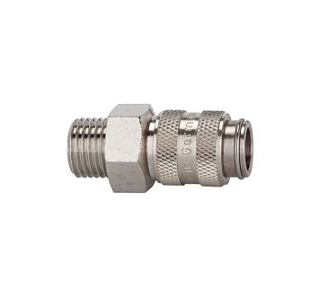 Quick-connect coupling I.D. 5 nickel-plated brass, G 1/4 ET