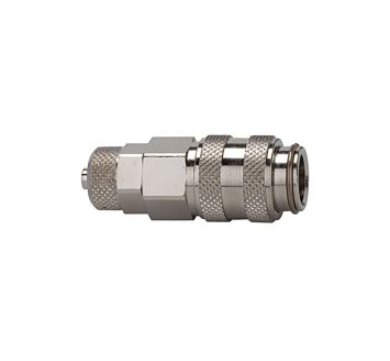 Quick-connect coupling I.D. 5, nickel-plated brass, Hose 6x4