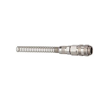 Quick-connect coupl. I.D. 5, nickel-plated brass, rigid, Hose 6x4