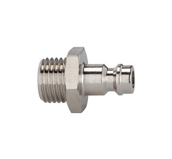 Nipple for couplings I.D. 5, nickel-plated brass, G 1/8 ET