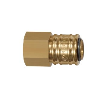 Quick-connect coupling I.D. 7.2, bright brass, G 1/4 IT