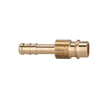 Plug-in connector for I.D. 7.2-7.8, bright brass, Sleeve I.D. 13