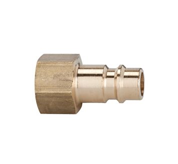 Nipple for couplings I.D. 7.2 - 7.8, bright brass, G 3/8 IT