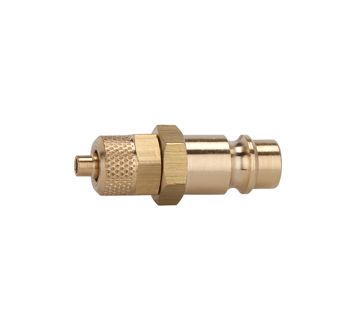 Nipple for couplings I.D. 7.2 - 7.8, bright brass, for hose 10x8