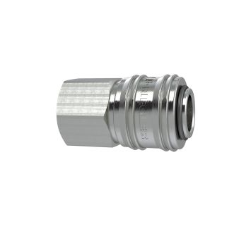 Quick-connect coupl. I.D. 7.2 nickel-plated brass, G 1/2 IT