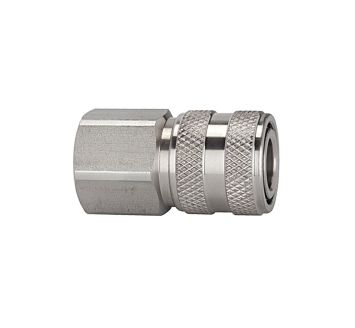 Quick-connect coupling I.D. 7.2, St. steel 1.4305, G 1/4 IT