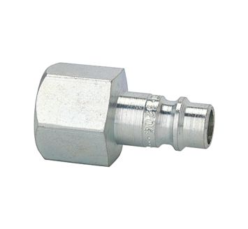 Nipple for couplings I.D. 7.2 - 7.8, hard. / gal. steel, G 1/4 IT