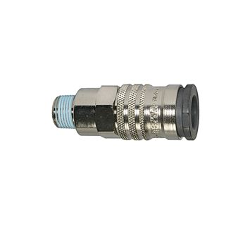 Quick-connect coupling I.D. 10, High flow rate, R 1/2 ET