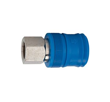 Safety coupling I.D. 7.4, KE type, nickel-plated brass, G 1/2 IT
