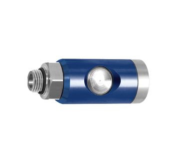 Pushbutton safety coupling I.D. 7.4, rotating, Alu, G 3/8 ET