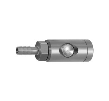 Pushbutton safety coupling I.D. 7.4, rotating, 1.4404, I.D. 9