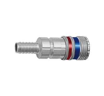 Safety coupling I.D. 7.6, Steel / brass galvanised, Sleeve I.D. 8