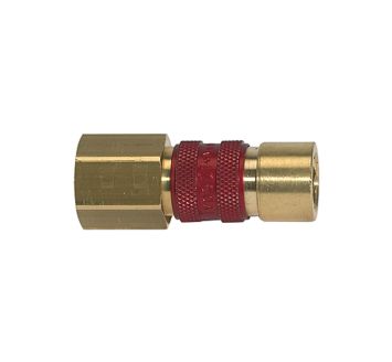 Captive quick-connect coupling I.D. 5, G 1/8 IT, red