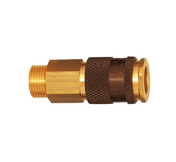 Captive quick-connect coupling I.D. 7.8, G 1/4 ET, brown