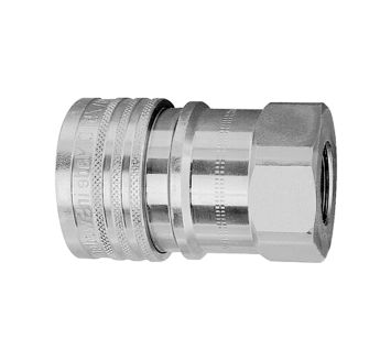 Hydraulic coupling, Series B, nickel-plated brass, G 3/8 IT