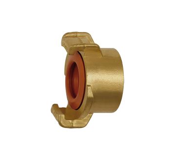 GEKA hose piece, rigid, Potable water, bright brass, G 1/2 i.