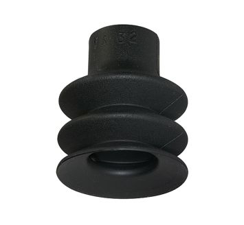 Bellows suction cup, Round 2.5 folds, Material NBR, »FG« Ø 7 mm