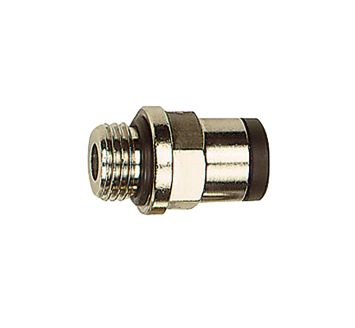 Straight push-in fitting »click-clock« M5 o., hose exterior Ø 3