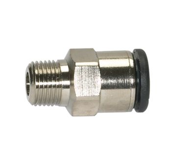 Straight push-in fitting »click-clock« R 1/8 o., hose exterior Ø6