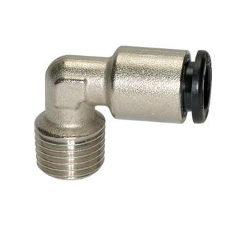 Push-in L-fitting »click-clock«, R 1/8 o., for hose exterior Ø 6