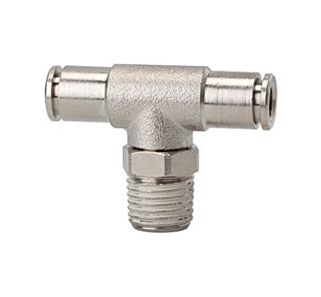 Push-in T-fitting »metallica« rotating, R 1/4 o., hose ext. Ø 6