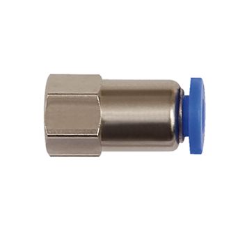 Straight push-in fitting »Blue Series« mini, M3 i., hose ext. Ø 4