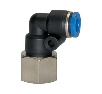 Push-in L-fitting »Blue Series«, rotating, M5 i.