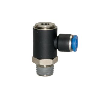 Push-in L-fitting »Blue Series«, rotating, R 1/8 o.