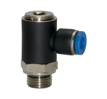 Push-in L-fitting »Blue Series«, rotating, G 1/4 o.