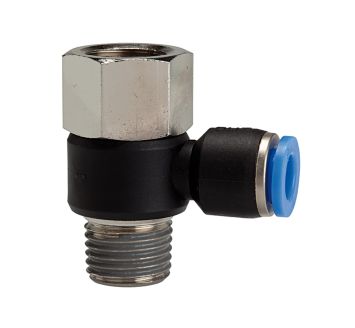 Push-in L-fitting »Blue Series«, rotating, G/R 1/8 i./o.