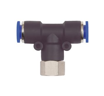 Push-in T-fitting »Blue Series«, rotating, G 1/8 i.