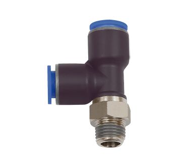 Push-in T-fitting »Blue Series«, L-shape, rotating, R 1/8 o.