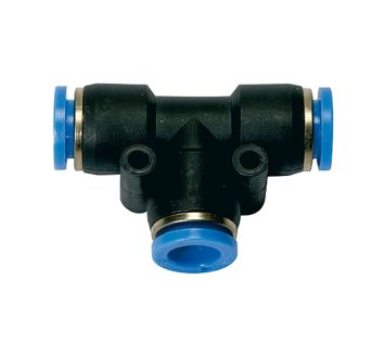 Push-in T-connector »Blue Series«, for hose exterior Ø 6 mm